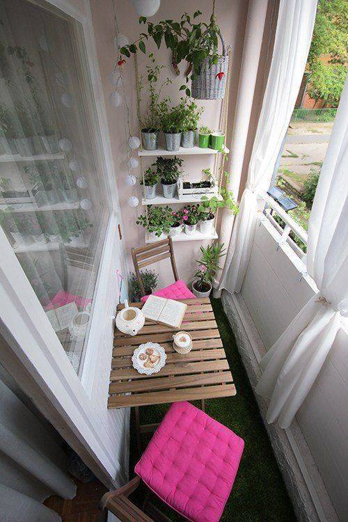 Как оформить небольшой балкон чтобы он стал красивым и уютным
