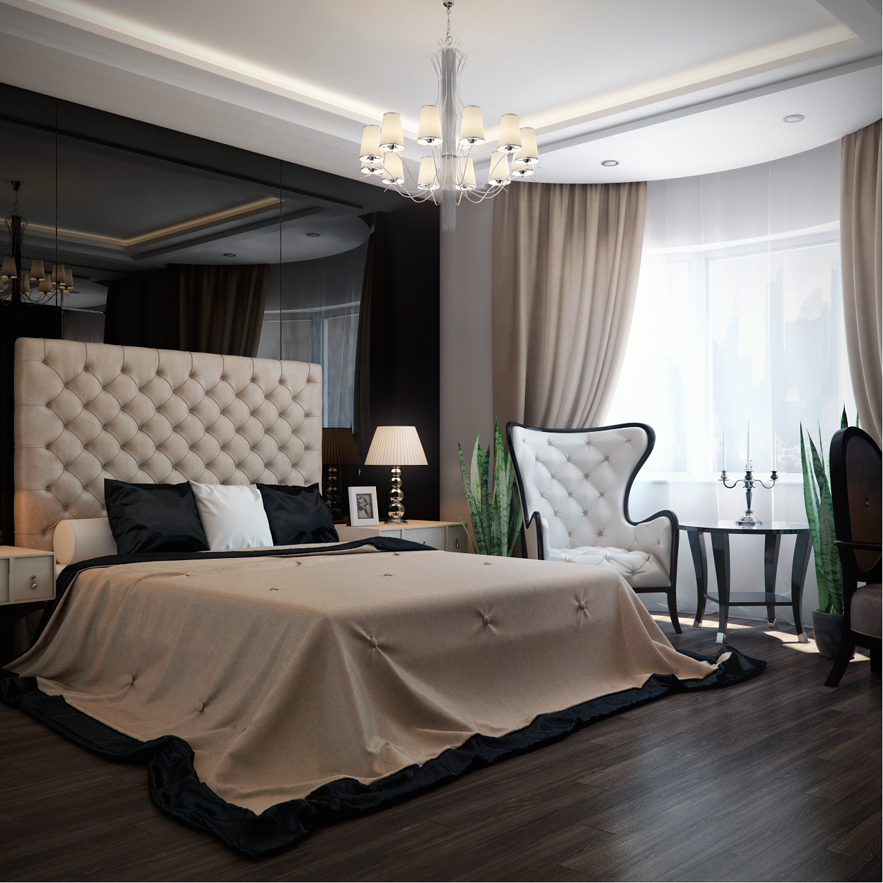 Спальня в стиле арт-деко (80 фото): идеи дизайна, красивые интерьеры