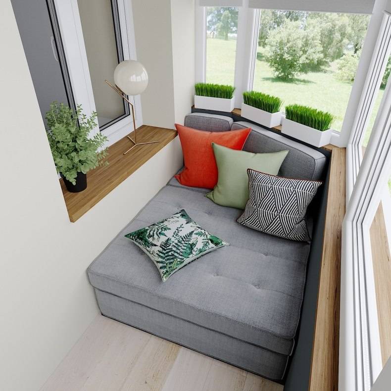 Диван на балкон: функции и преимущества дивана на балконе. выбор модели, размера и формы. инструкции по изготовлению своими руками (фото + видео)