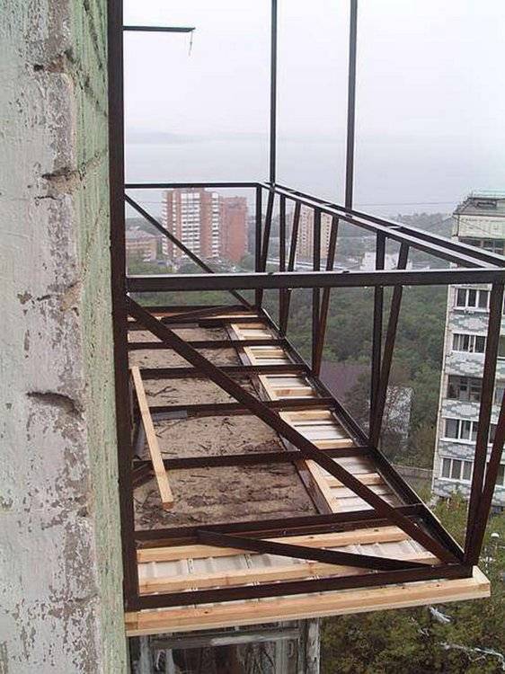 Расширение балкона: инструкция - как расширить своими руками