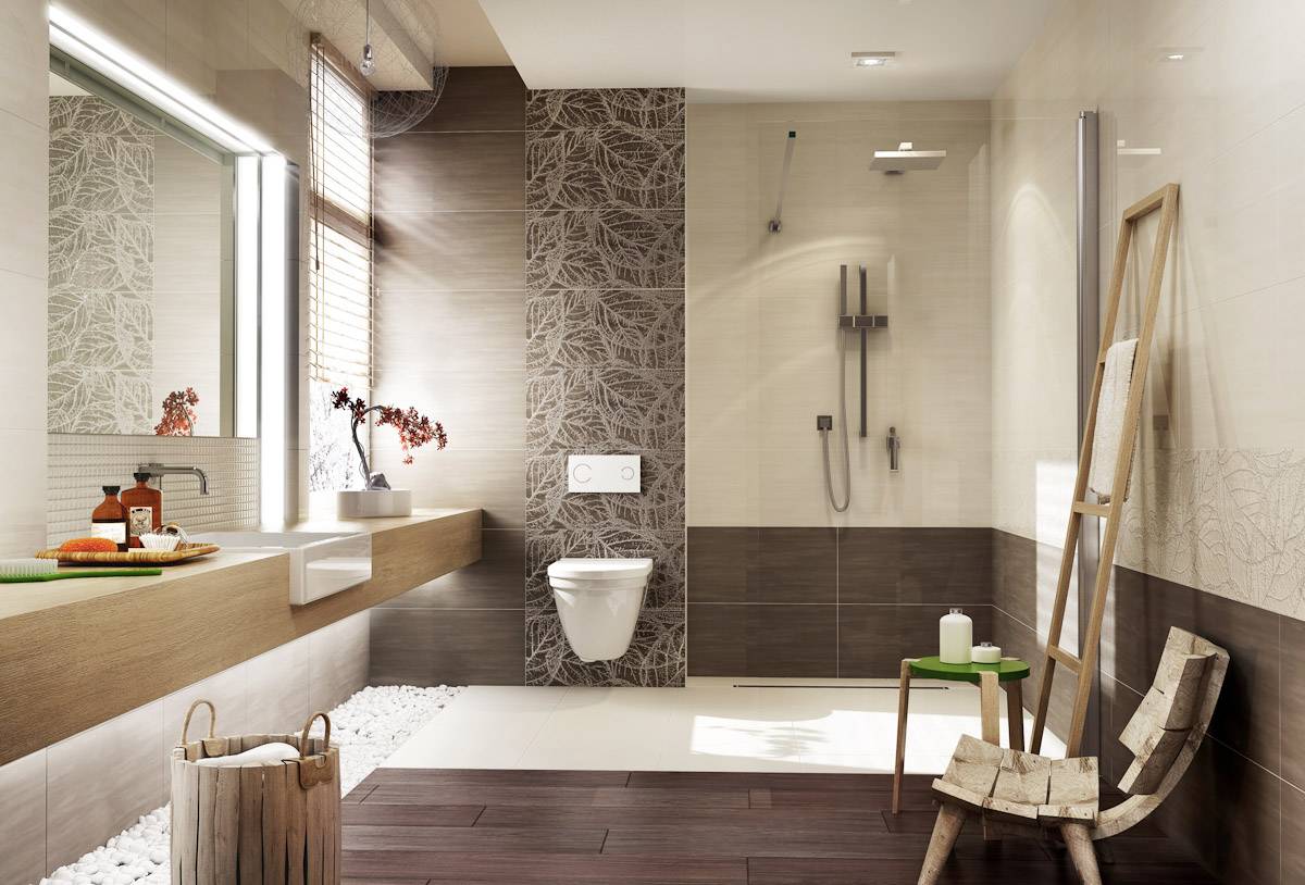 Панно в ванную: виды плитки и варианты дизайна стен ванной комнаты