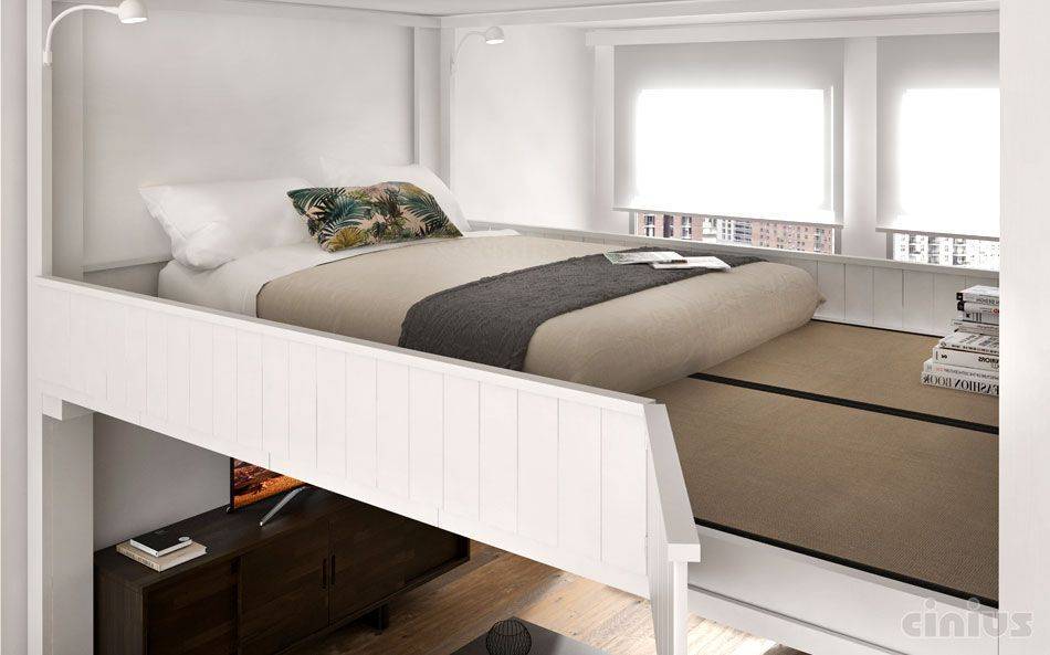Спальня на балконе или лоджии: 20 необычных фото дизайна