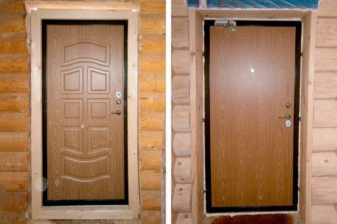 Установка входной двери в деревянном доме — взгляд со всех сторон