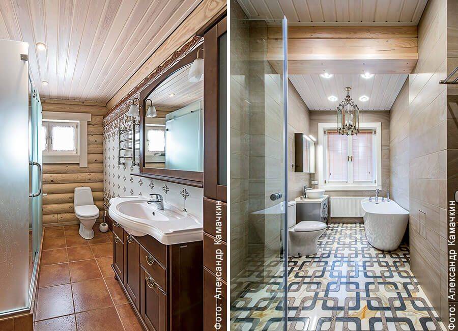 Ванная в частном доме - разновидности интерьерных стилей. подбор сантехники и освещения. особенности отделки ванной комнаты в частном доме (фото + видео)