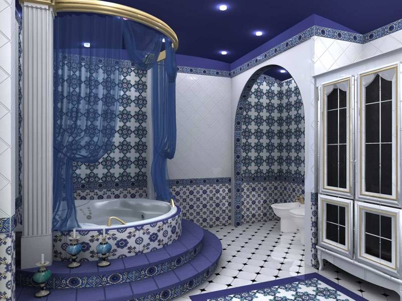 Ванная в восточном стиле: особенности оформления дизайна ванной комнаты в японском, марокканском, турецком стиле