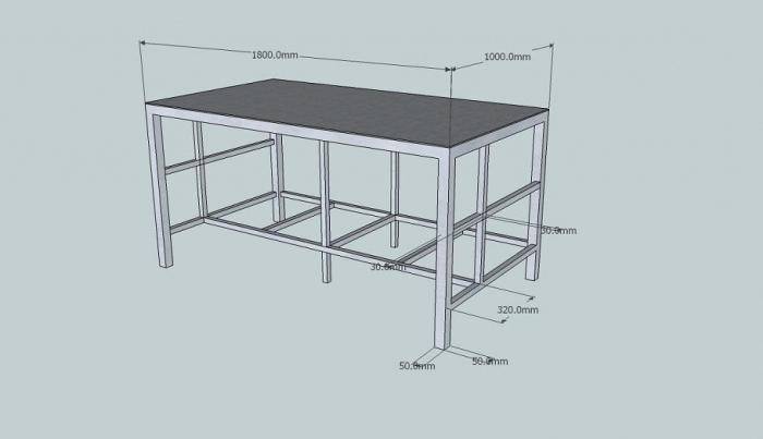 Как сделать слесарный верстак своими руками чертежи из металла