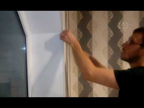 Как приклеить уголки на откосы окна