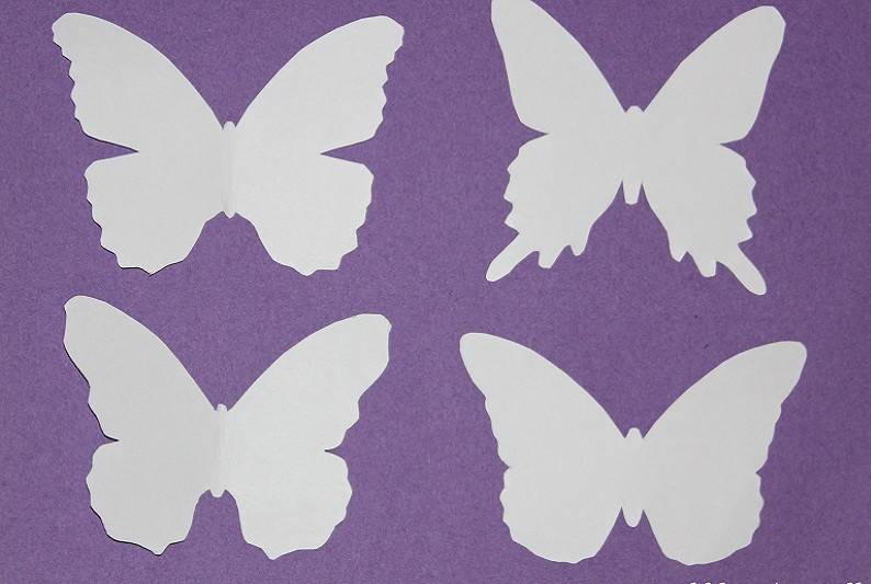 Шаблоны для вырезания бабочки из бумаги