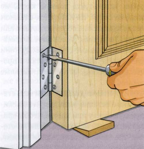 Что делать если повело деревянную дверь? - папа карло