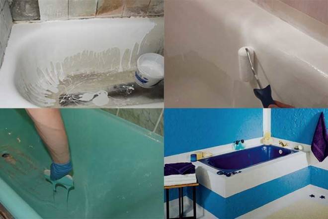 Как обновить покрытие чугунной ванны разными способами