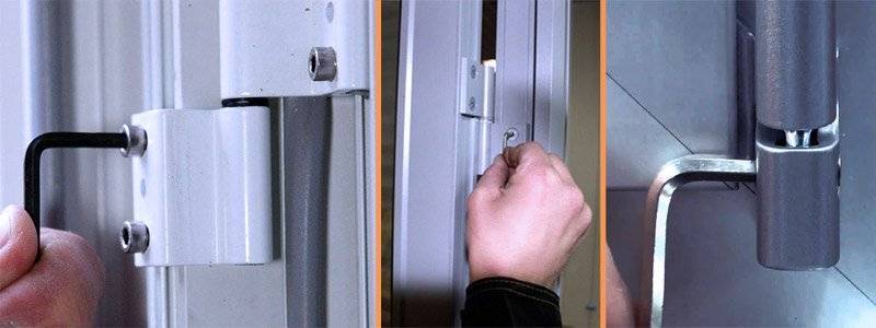 Как отрегулировать алюминиевую дверь?