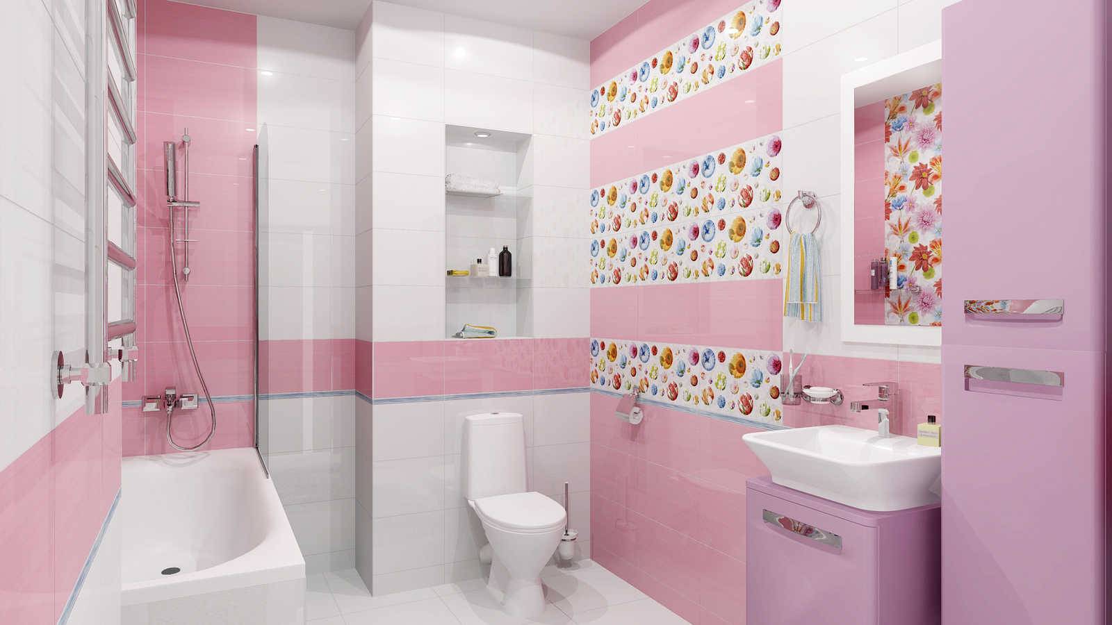 Раскладка плитки в ванной: примеры в интерьере, 50 фото, оригинальные идеи