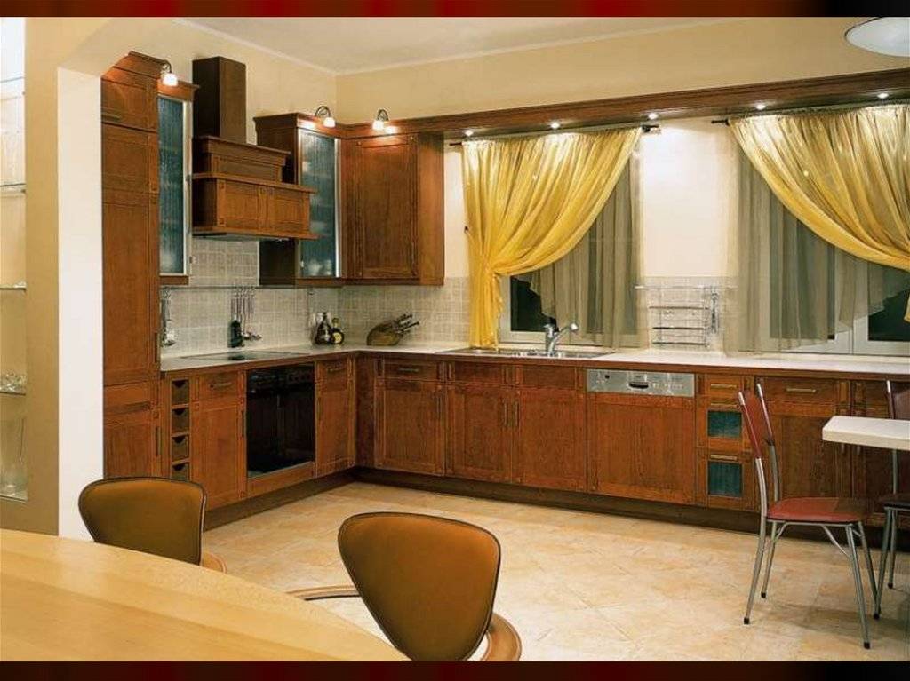 Кухня с двумя окнами (43 фото): дизайн интерьера с окнами в одной или разных стенах