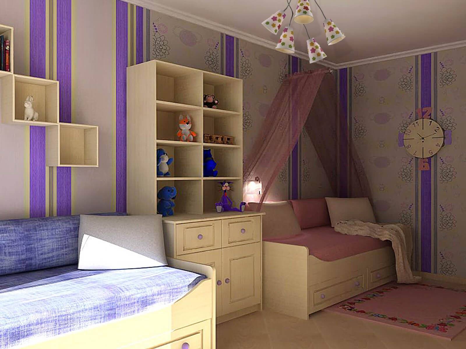 Дизайн детской комнаты для разнополых детей (52 фото) — идеи интерьеров
