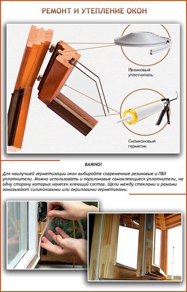 Правильная технология: как утеплить деревянные окна своими руками?