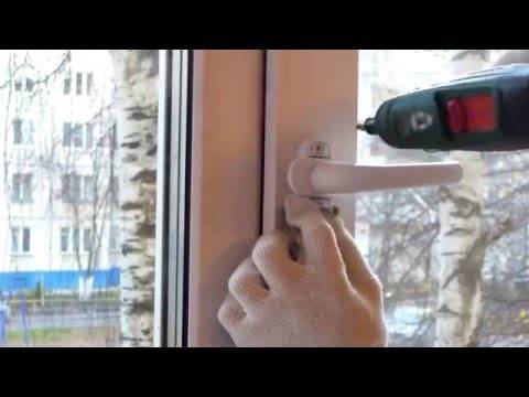 Как снять и разобрать ручку пластикового окна