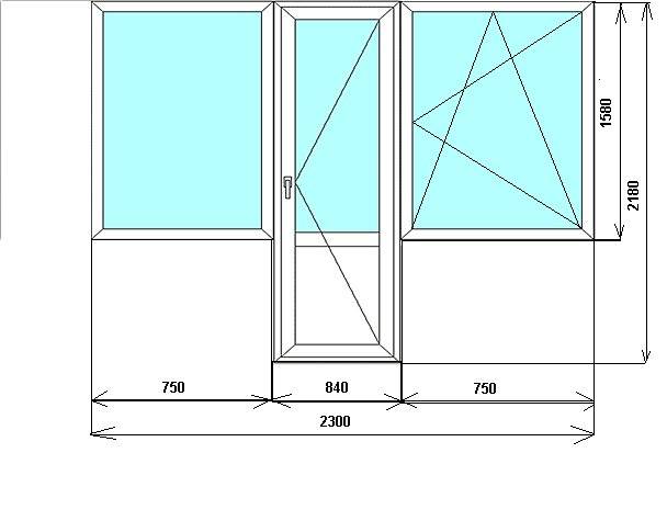 Балконная дверь с окном: размер и установка