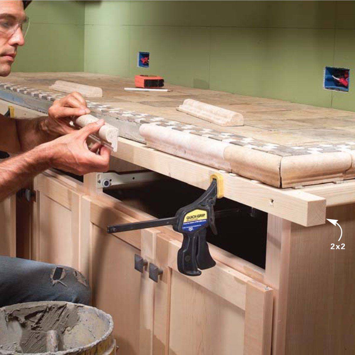 Кухонная столешница из плитки своими руками (39 фото): поэтапная инструкция