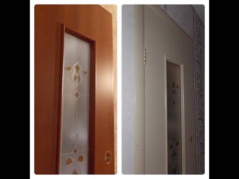 Покраска дверей: особенности красок, можно ли красить ламинированные покрытия, видео-инструкция, фото