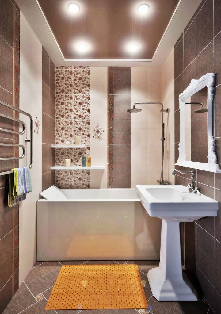 Интерьер ванной комнаты эконом-класса в современном стиле: фото и советы по оптимизации пространства