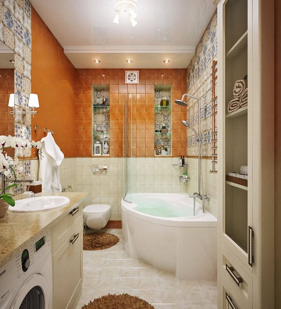 Идеи ремонта в ванной комнате плиткой: 100 фото лучших решений