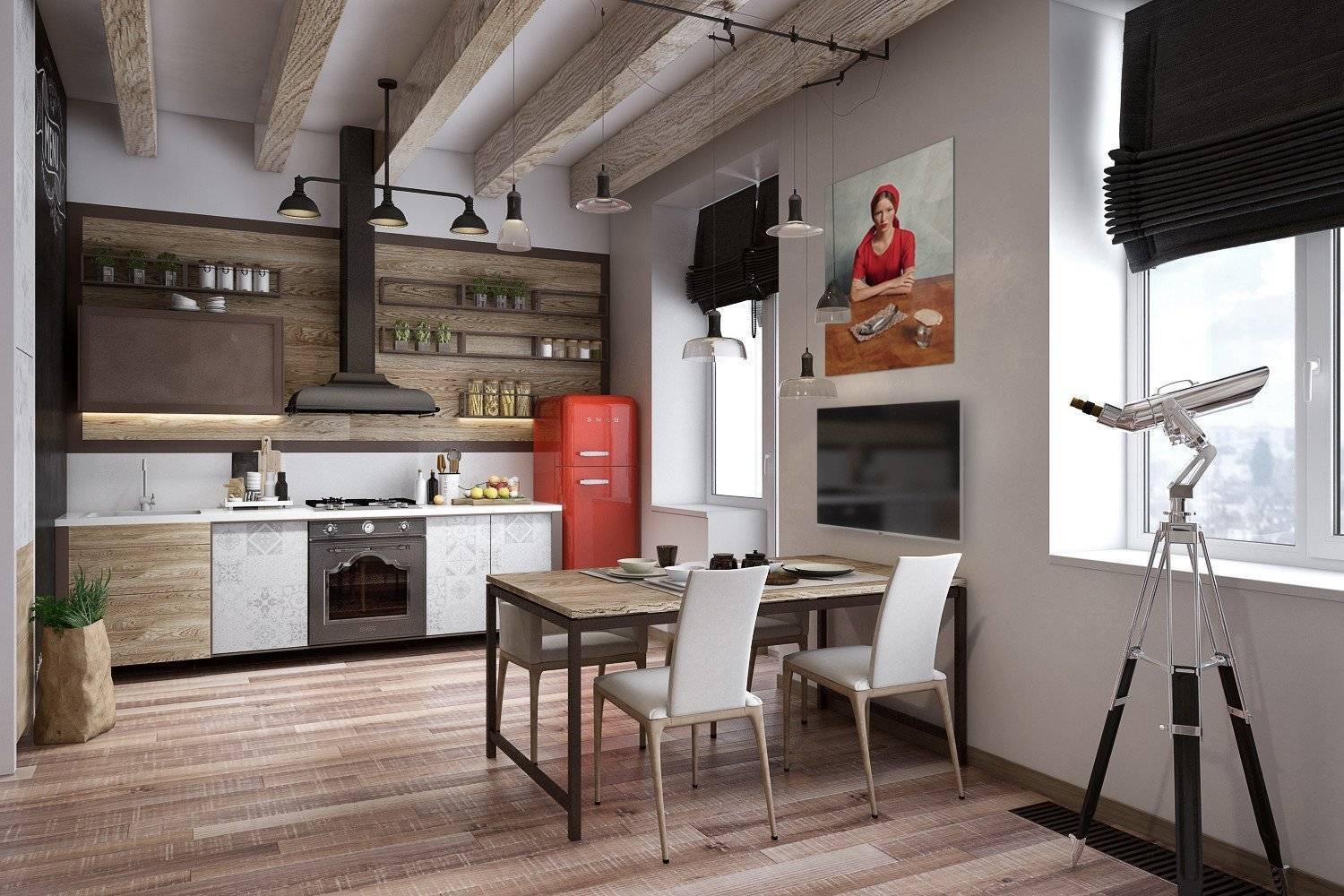 Кухня в стиле лофт: 50+ фото примеров дизайна современной кухни