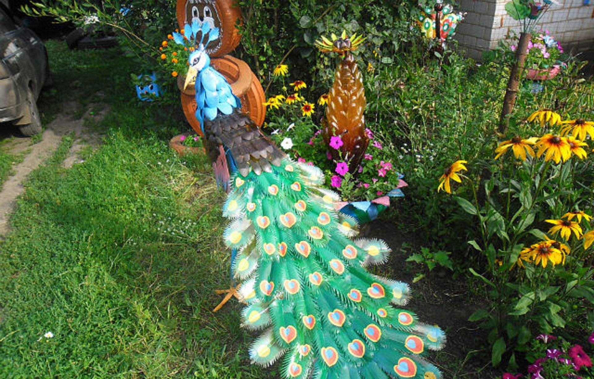 Поделки из пластиковых бутылок для сада и огорода | word of decor