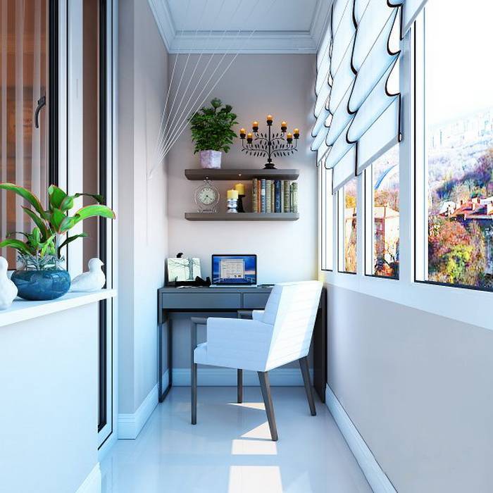 Дизайн балкона в зале: советы профессиональных дизайнеров, фото модного интерьера - 27 фото